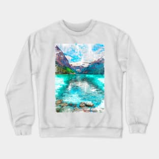Lake Louise Canada Marker. For Nature Lovers Crewneck Sweatshirt
